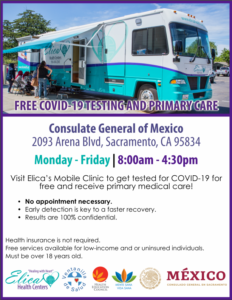 Free COVID-19 testing at the Consulate General of Mexico in Sacramento